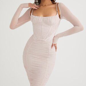 House of CB Freyja - crystal gathered corset dress - Size XS regular cup